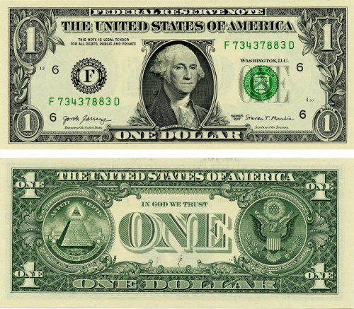 фото США 1 доллар 2017 UNC (P544)