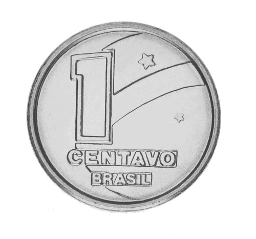 фото Бразилия 1 сентаво 1989 UNC