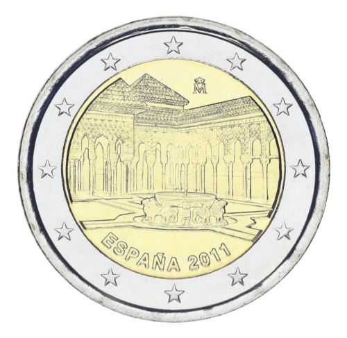 фото Испания 2 евро 2011 «Альгамбра» UNC (KM#1184)