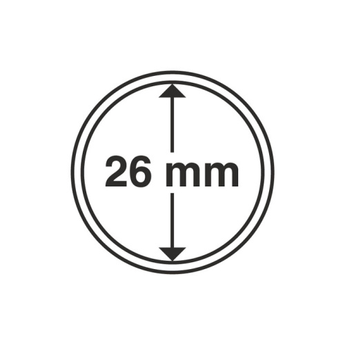 фото Капсула для монеты 26 мм, Leuchtturm