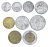 фото Сан-Марино набор из 9 монет 1985 UNC 1, 2, 5, 10, 20, 50, 100, 200, 500 лир