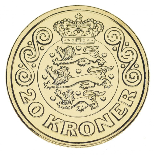 фото Дания 20 крон 2020 UNC