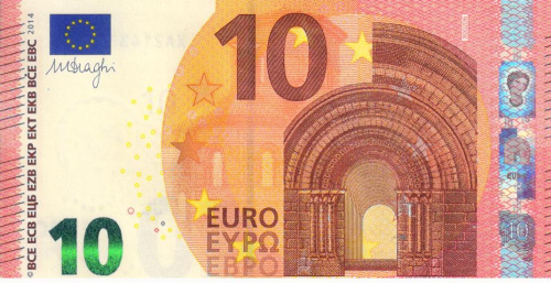 фото Германия 10 евро 2014 XA X002 UNC Драги