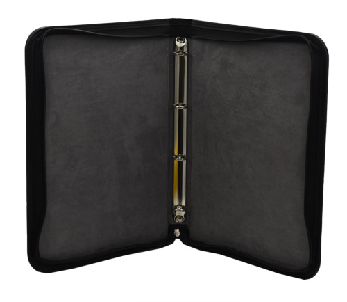 фото Папка-переплет GRANDE Kurt (до 30 листов) для монет или банкнот, Обивка под кожу черный Leuchtturm