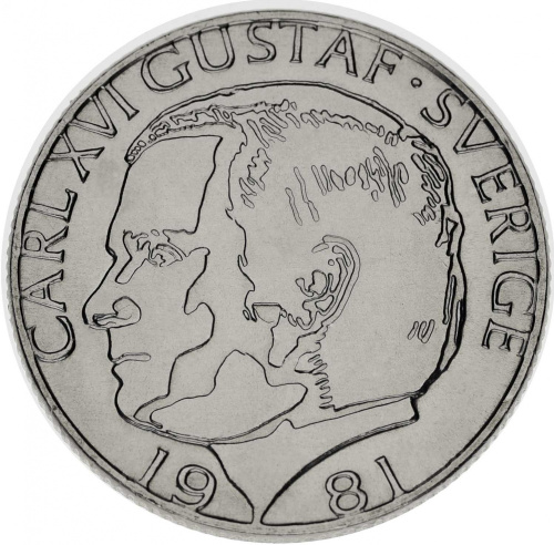 фото Швеция 1 крона 1968-1976 AU-UNC