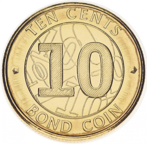 фото Зимбабве 10 центов 2014 UNC