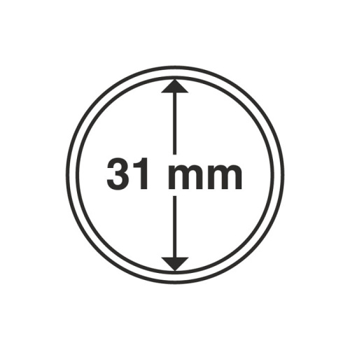 фото Капсула для монеты 31 мм, Leuchtturm