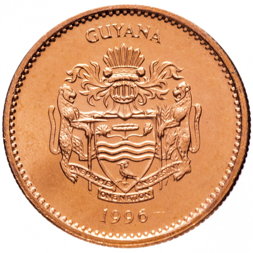 фото Гайана 1 доллар 1996 UNC (KM#50)
