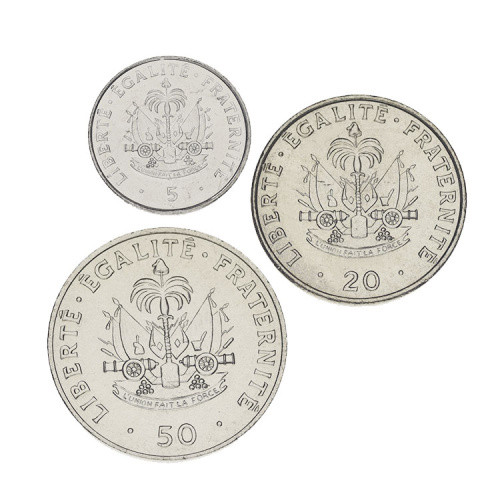 фото Гаити набор из 3 монет 1991-1997 UNC 5, 20, 50 сантимов