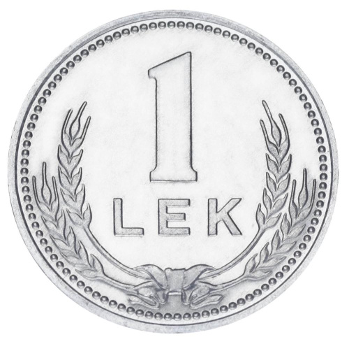 фото Албания 1 лек 1988 UNC Aluminium