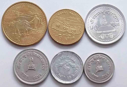 фото Непал набор из 6 монет VF