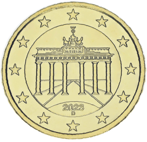 фото Германия 50 евроцентов 2023 UNC D