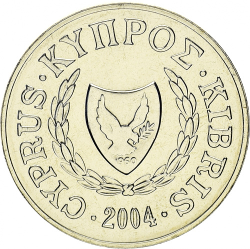 фото Кипр 2 цента 2004 UNC