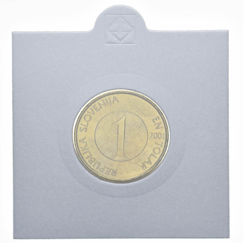 фото Словения 1 толар 2001 UNC Рыба