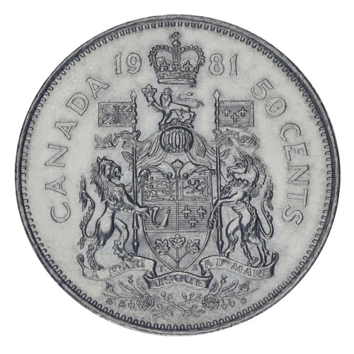 фото Канада 50 центов 1981 F-VF