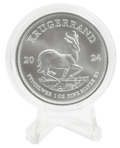 фото ЮАР 1 крюгерранд 2024 Серебро UNC Животное - Антилопа (Ag 999, унция, 31,1 грамм)