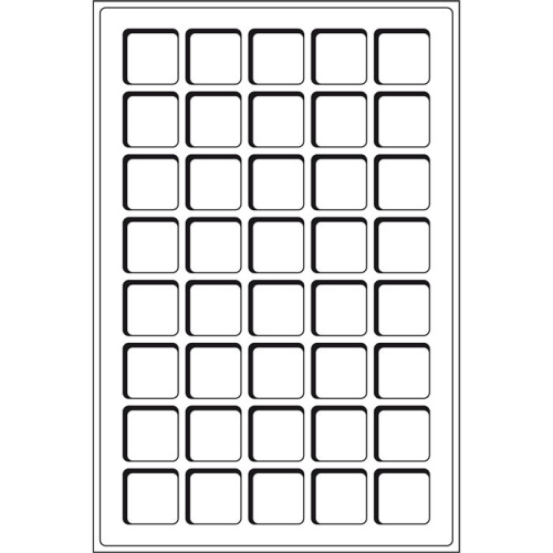 фото Планшет для монет (ячейка 33*33) TAB40BL Leuchtturm