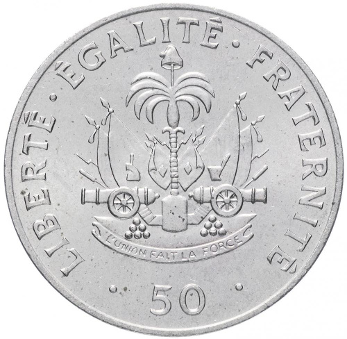 фото Гаити 50 сантимов 1991 VF (KM#153)