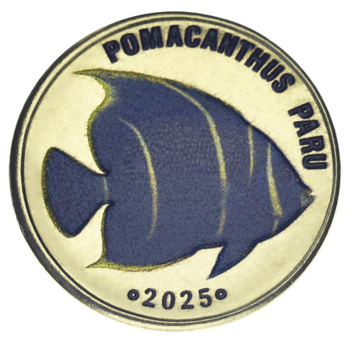 фото Лабуан 5 ринггит 2025 UNC Малайзия Рыба - Французский ангел