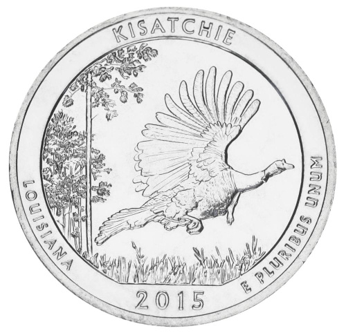 фото США 25 центов (квотер) 2015 D «Национальные парки - Кисатчи (27-й парк)» UNC (KM#598)
