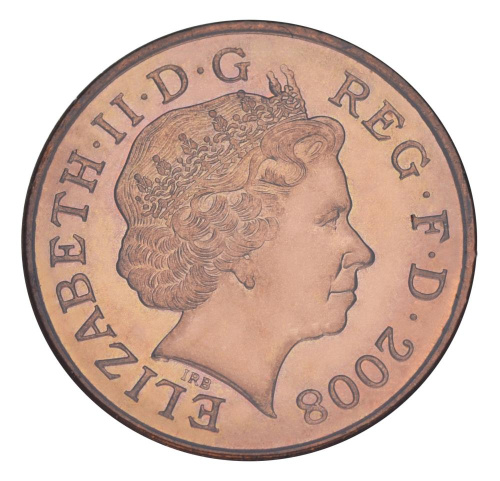 фото Великобритания 1 пенни 2008 AU-UNC