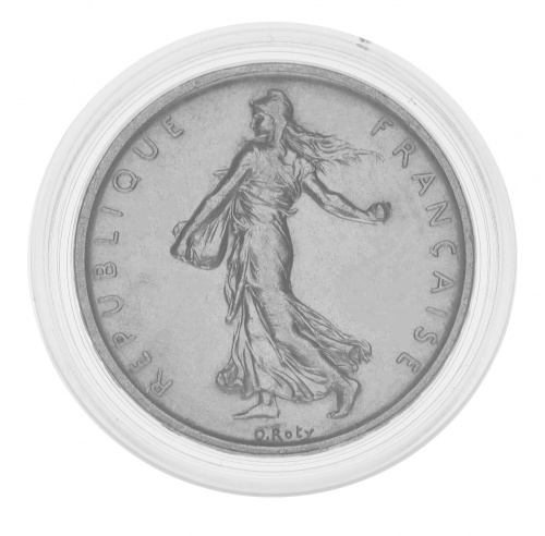фото Франция 5 франков 1960 Серебро VF-AU (Ag 835, 12 грамм)
