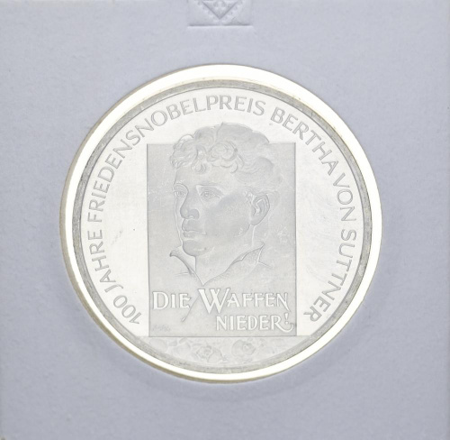 фото Германия 10 евро 2005 «Берта Суттнер» Серебро UNC