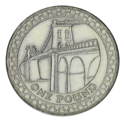 фото Великобритания 1 фунт 2005 F-VF