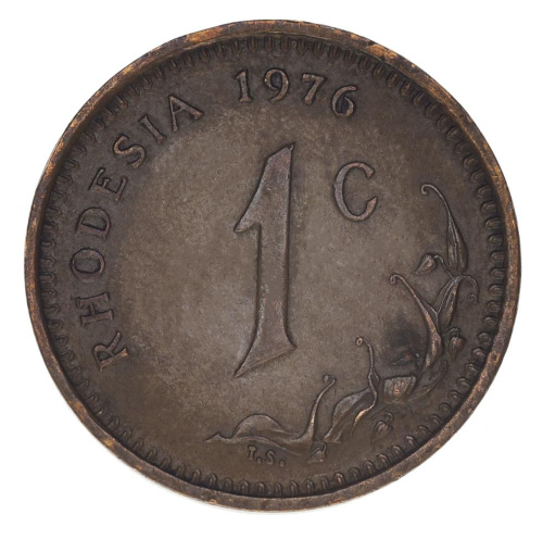 фото Родезия 1 цент 1976 F-VF