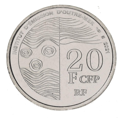 фото Французская Полинезия 20 франков 2021 UNC Таити