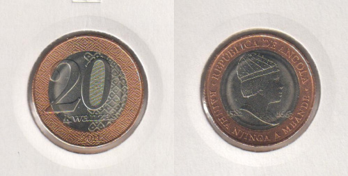 фото Ангола 20 кванза 2014 UNC (KM#111)