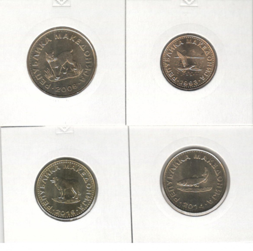 фото Македония набор из 5 монет 1993-2016 UNC