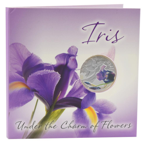 фото Беларусь 10 рублей 2013 Серебро Proof Цветы - Ирис