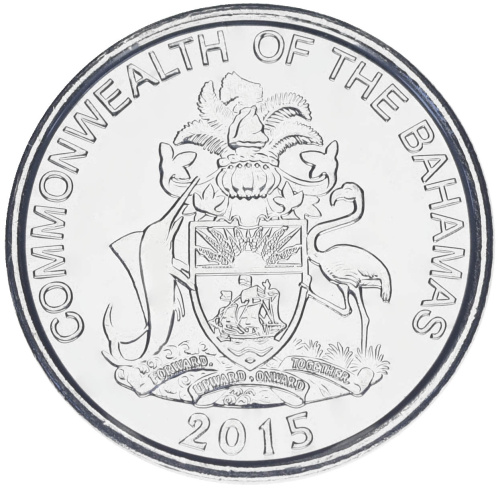 фото Багамы 5 центов 2015 UNC (KM#221)