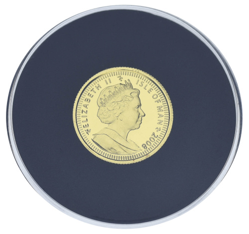 фото Остров Мэн 1 крона 2005 (2008) Золото Proof Кот (кошка) - Гималайская кошка (1/20 унции, 1,555 грамм)