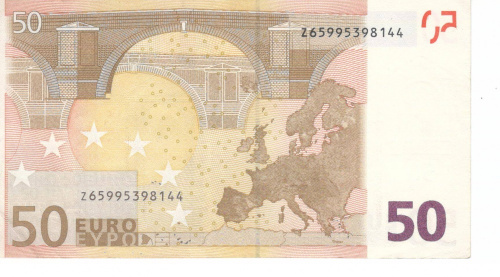 фото Бельгия 50 евро 2002 Z T018 VF