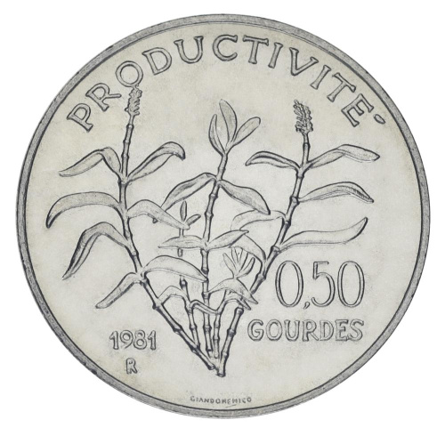 фото Гаити 0,50 гурдов 1981 UNC ФАО FAO