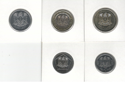 фото Сирия набор из 5 монет UNC