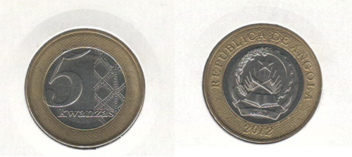 фото Ангола 5 кванза 2012 UNC (KM#109)
