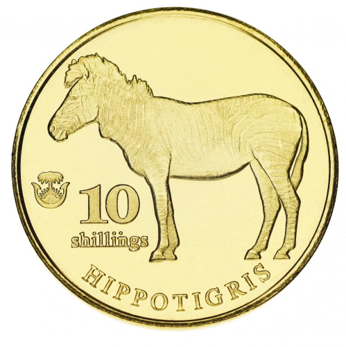 фото Биафра 10 шиллингов 2020 UNC Зебра