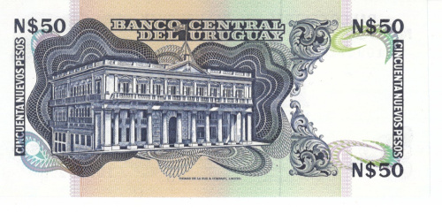 фото Уругвай 50 песо UNC