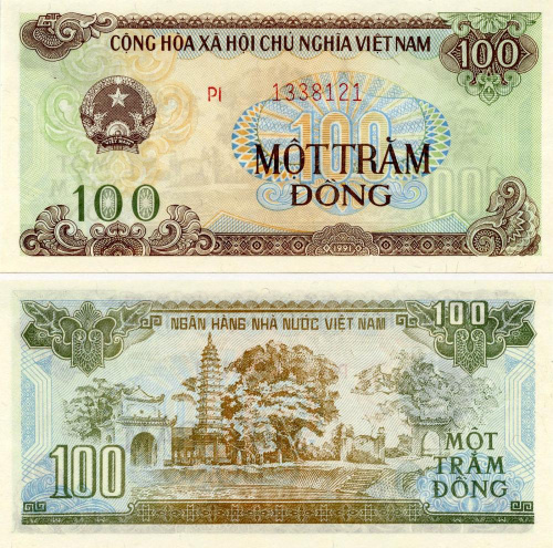фото Вьетнам 100 донг 1991 UNC (P105)