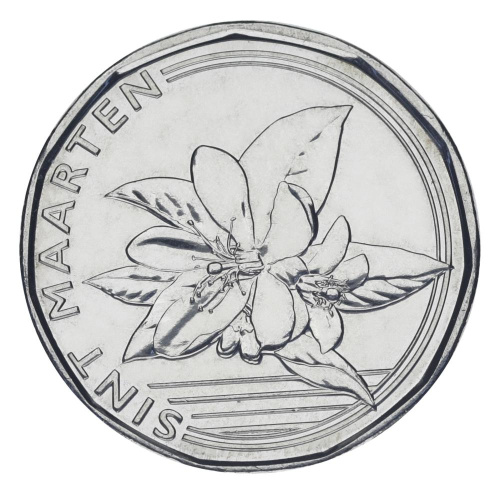 фото Синт-Мартен 50 центов 2025 UNC