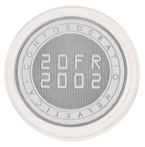фото Швейцария 20 франков 2002 Серебро UNC Expo-02
