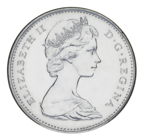 фото Канада 5 центов 1967 UNC Заяц