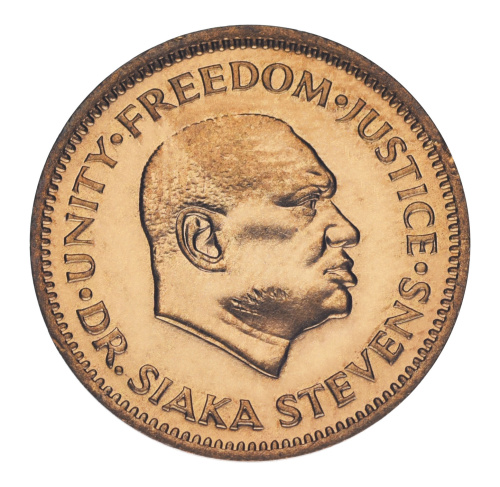 фото Сьерра-Леоне 1/2 цента 1980 UNC