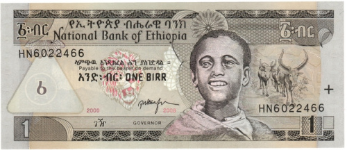 фото Эфиопия 1 быр 2008 UNC (P46e)