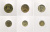 фото Парагвай набор из 6 монет 1990-2002 UNC 1, 5, 10, 50, 100, 500 гуарани