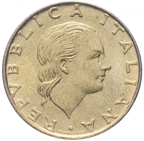 фото Италия 200 лир 1993 VF (KM#155)