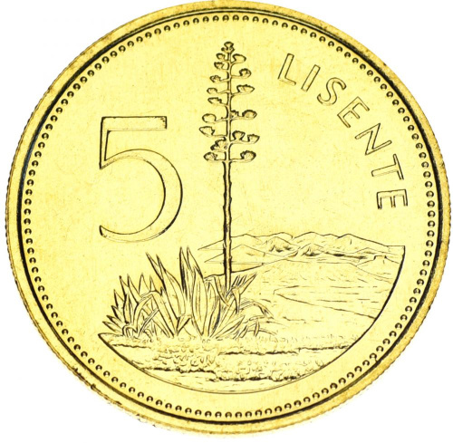 фото Лесото 5 лисенте 1994 AU-UNC